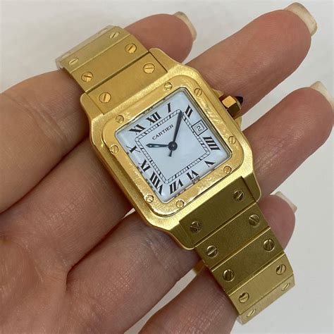 cartier santos galbee yellow gold|cartier santos.